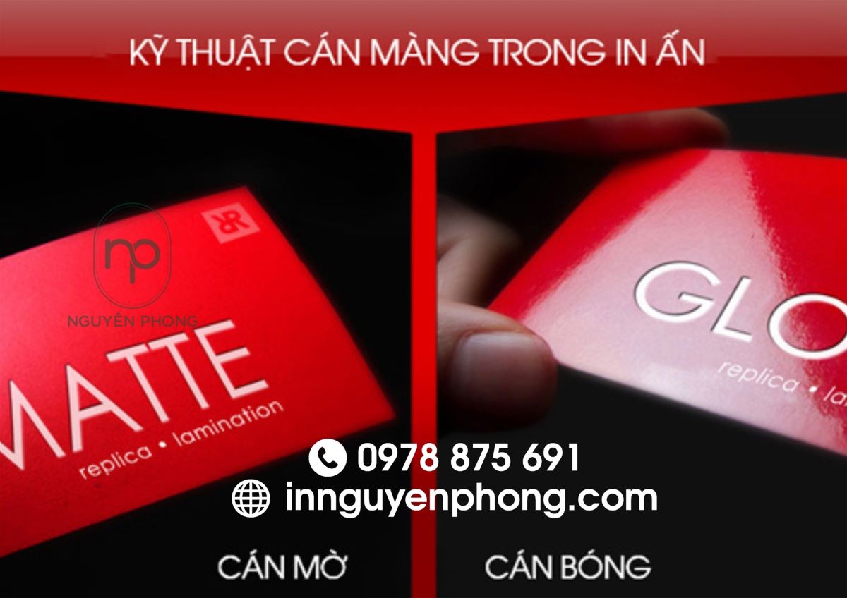 Kỹ thuật cán mờ, cán bóng áp dụng trong in hộp giấy đựng bút ipad